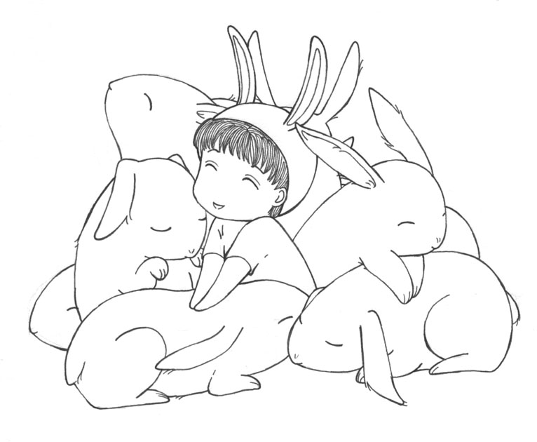 Illustration: A Colourful Bunch of Bunnies 1