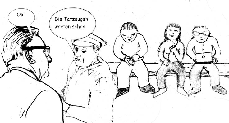 Cartoon: erfolgreiche  polizeiarbeit 1