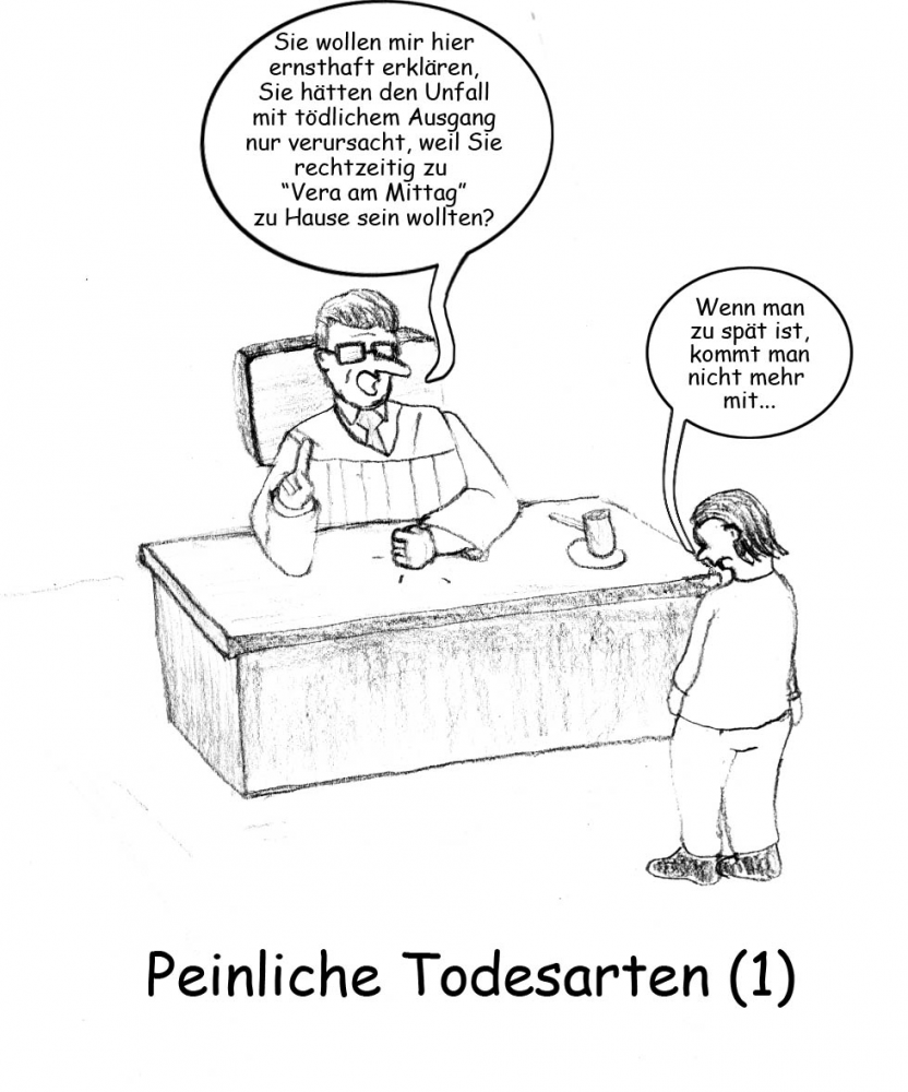 Cartoon: Peinliche Todesarten (1) 1