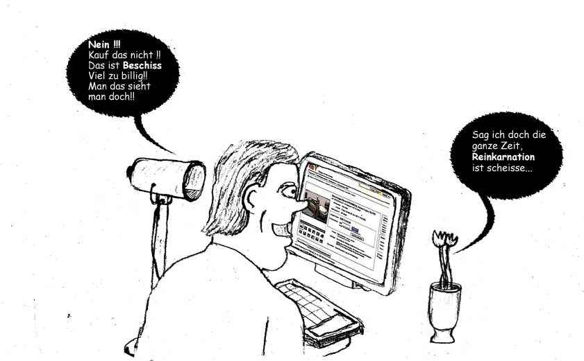 Cartoon: Von der Reinkarnation der Dinge 1