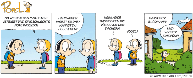 Comic: POPEL Vögel vom Dach 1