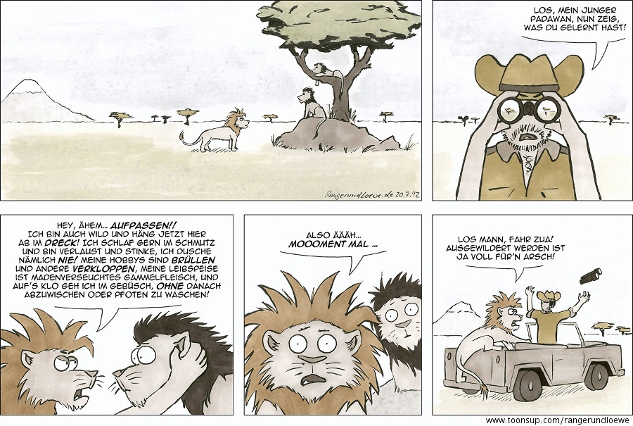 Comic: Löwe Auswildern 2 1