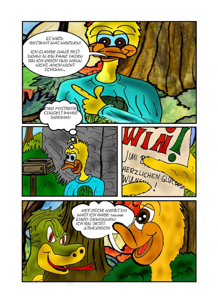 Comic: Jimi Ducs und der Geldsegen 2